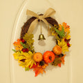 30 cm Harvest Maple Leaf & Pumpkin Wreath