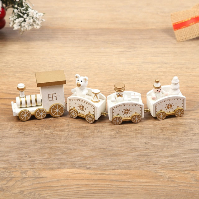Christmas Themed Wooden Train Ornament