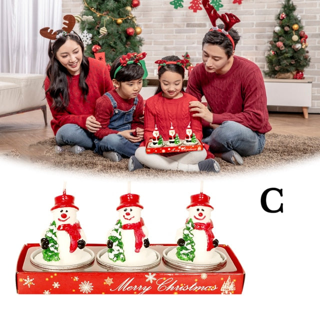 Creative Christmas Tree Pine Cones Paraffin Candles