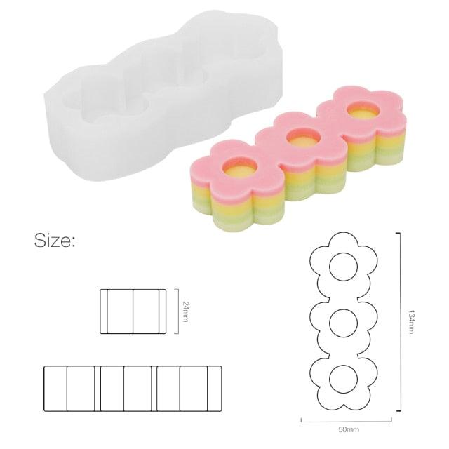 Plum Candle Molds 3D Flower Silicone Mould
