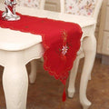 Christmas Fabric Printed Table Runner, Winter Wonderland Design for Holiday Decor
