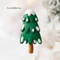 Santa Claus Elk Train Tree Christmas Cake Toppers