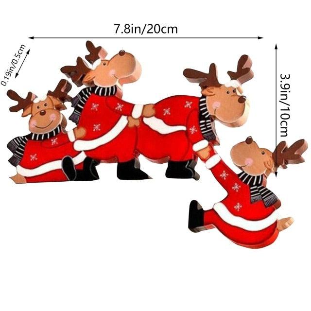 Wooden Christmas Door Decoration Frame