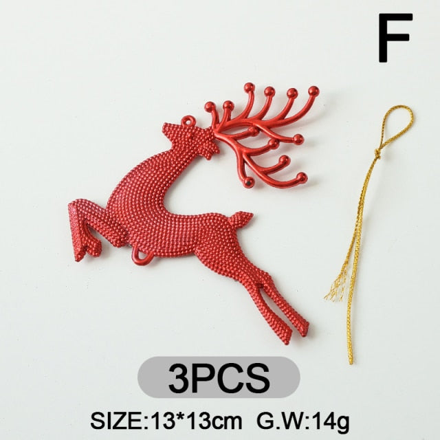 Christmas Tree Hanging Reindeer Ornament