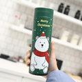 Christmas Themed Stainless Steel Thermos Mug