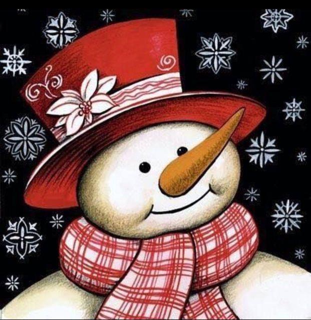 Cartoon Snowman Diamond Painting, DIY Craft Kit, Easy & Relaxing Art for All Ages
