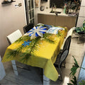Christmas Printed Decorative Linen Tablecloth Oilproof Thick