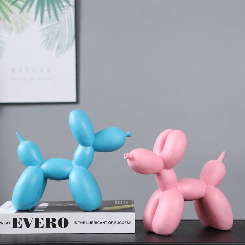 Light Grey Balloon Dog Sculptural Candle