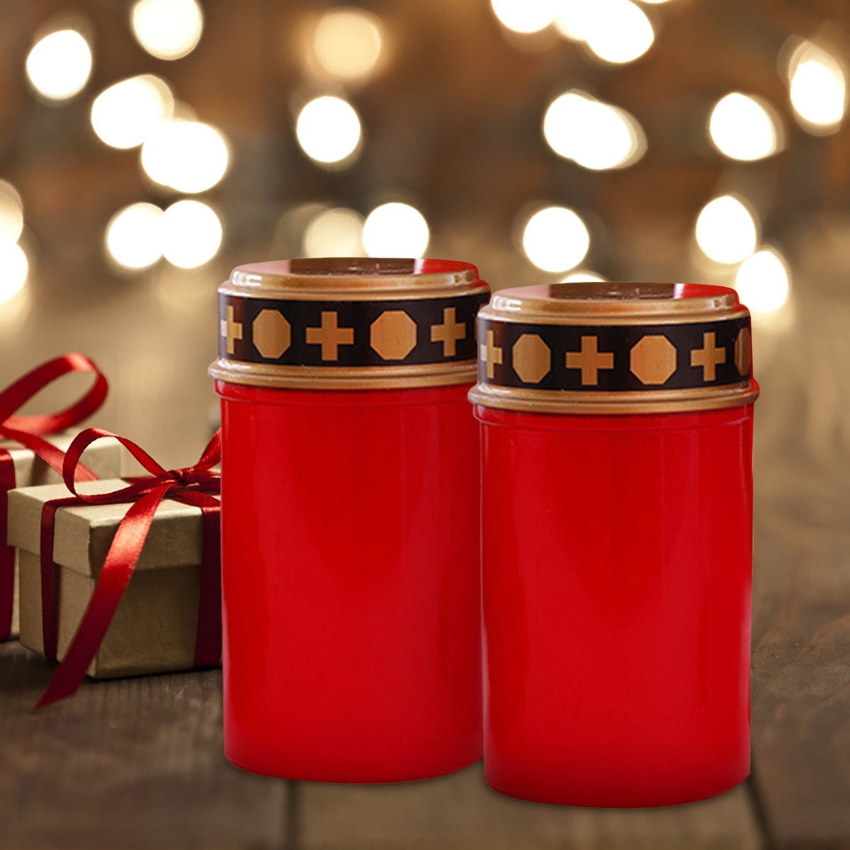 Battery-Powered LED Flameless Grave Candles