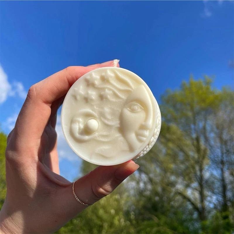 Sun With Moon Silicone Mold Fondant Candle Aroma Stone