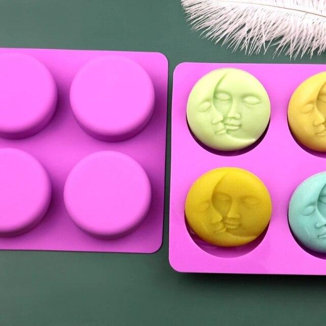 Sun With Moon Silicone Mold Fondant Candle Aroma Stone
