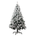 White Simulation Artificial Flocking Snow Christmas Tree