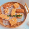 Waffle Scented Candles Pink Brown Cookies Food Shape