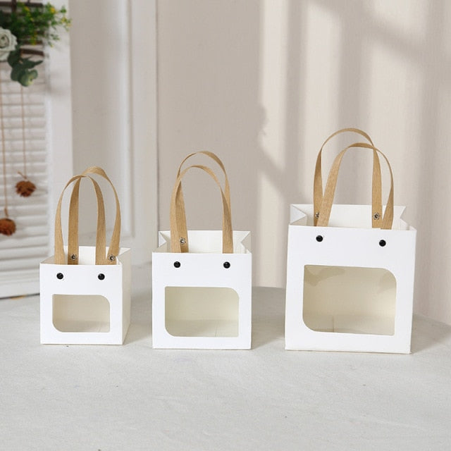 Hand-Held Kraft Paper Gift Bag