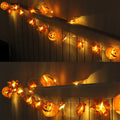 Maple Leaf And Pumpkin String Lights For Halloween