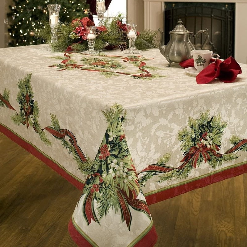 Tablecloth Rectangular Waterproof Christmas