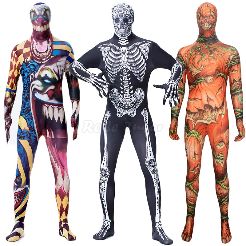 Halloween Terror Ghost Skull Cosplay Costume