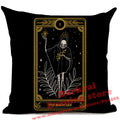 Witchcraft Tarot Style Cushion Cover Horror Pattern
