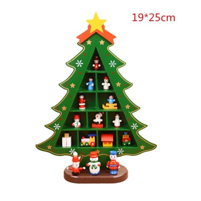 Wooden Christmas Tree Decorations, S to L