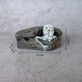 Skull Coffin Halloween Decor Figure Resin Craft