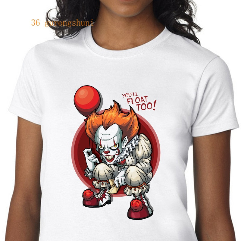 Horror IT Movie T Shirt Women Stephen King