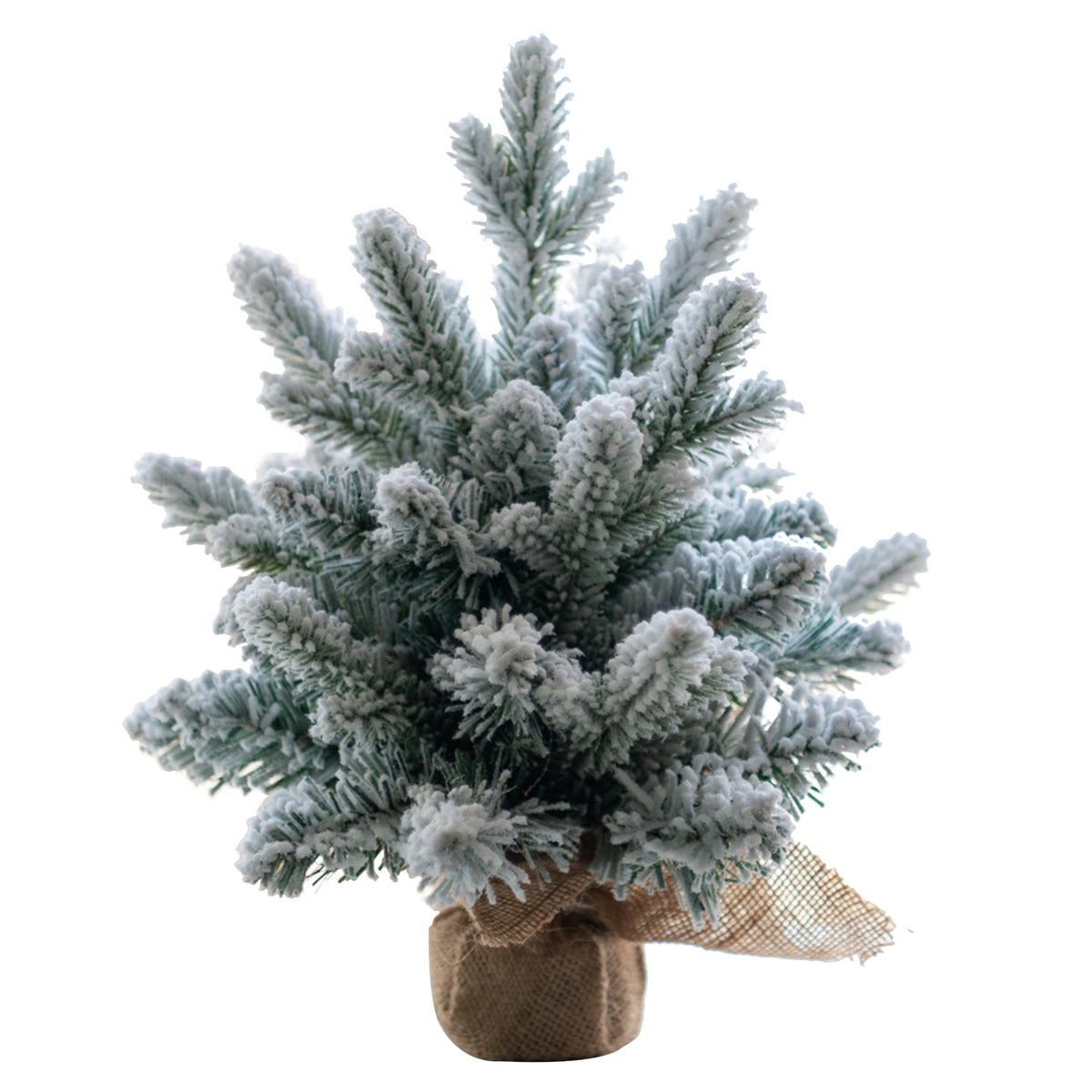 Mini Christmas Tree Flocking Snowflake Stained 30cm
