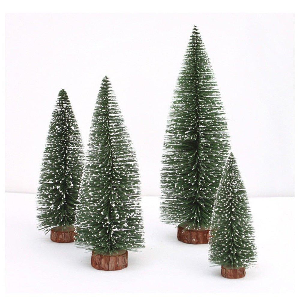 Artificial Mini White Cedar Christmas Tree for Desktop & Holiday Décor