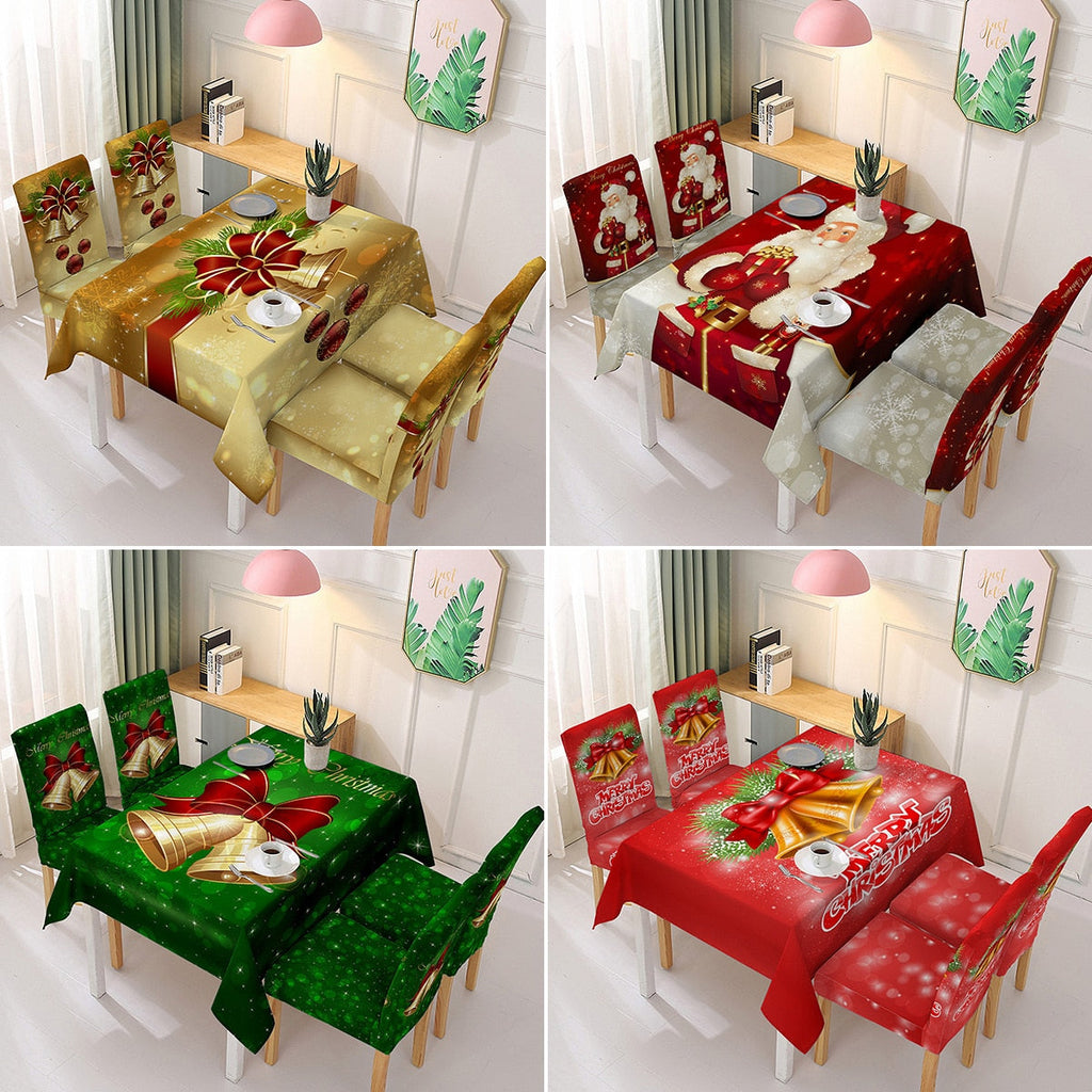 Christmas Printed Tablecloth Holiday Decoration