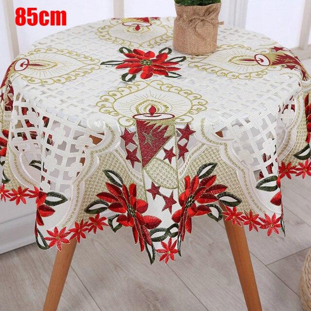 Vintage Embroidered Christmas Table Linens