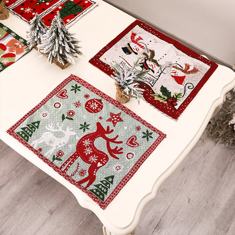 Merry Christmas Coaster Pads Table Bowl