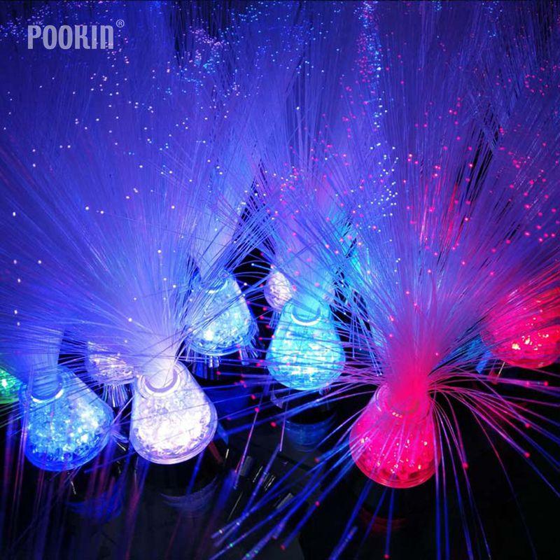 LED Multicolour Fibre Optic Lamp Light For Christmas