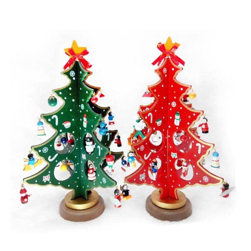 Wooden Christmas Tree Decorations, S to L