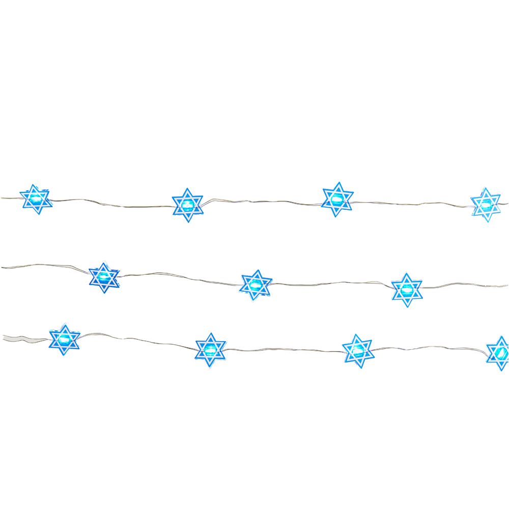 Battery-Operated Hanukkah LED Fairy Light - Dreidel