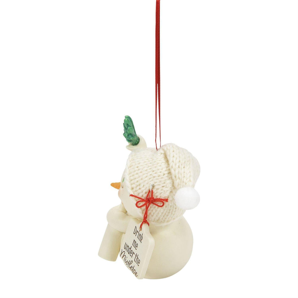 Snowpinions Drink Me Under The Mistletoe Hanging Ornament