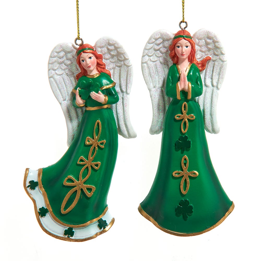 Irish Angel Ornament -