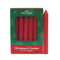 Red Dripless Candle for Glockenspell Chimes - 12 Piece Box Set