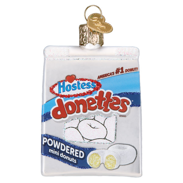 Hostess Donettes Glass Ornament