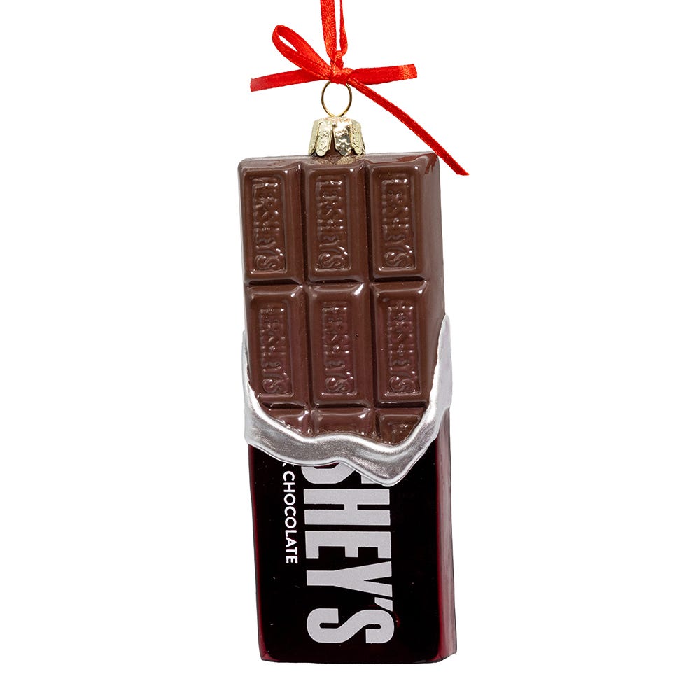 Hershey's Glass Chocolate Bar Ornament