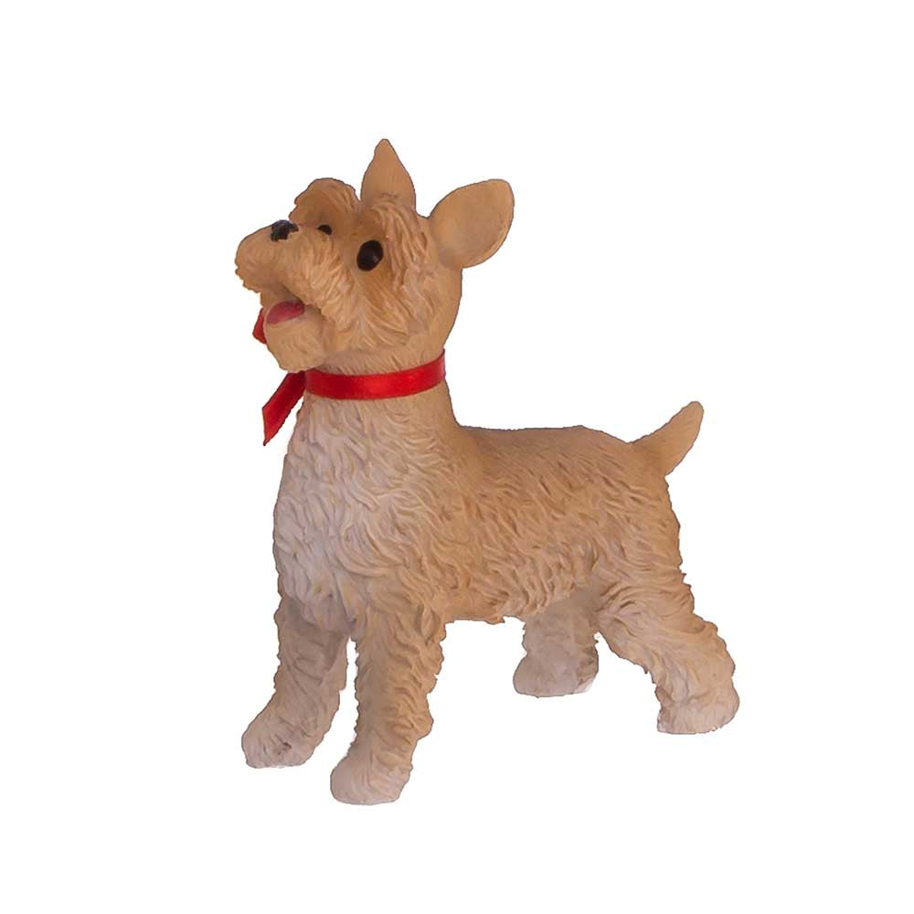 10 Inch Coca-Cola Fabriche Sundblom 90th Anniversary Santa and Dog - 2 Piece Set