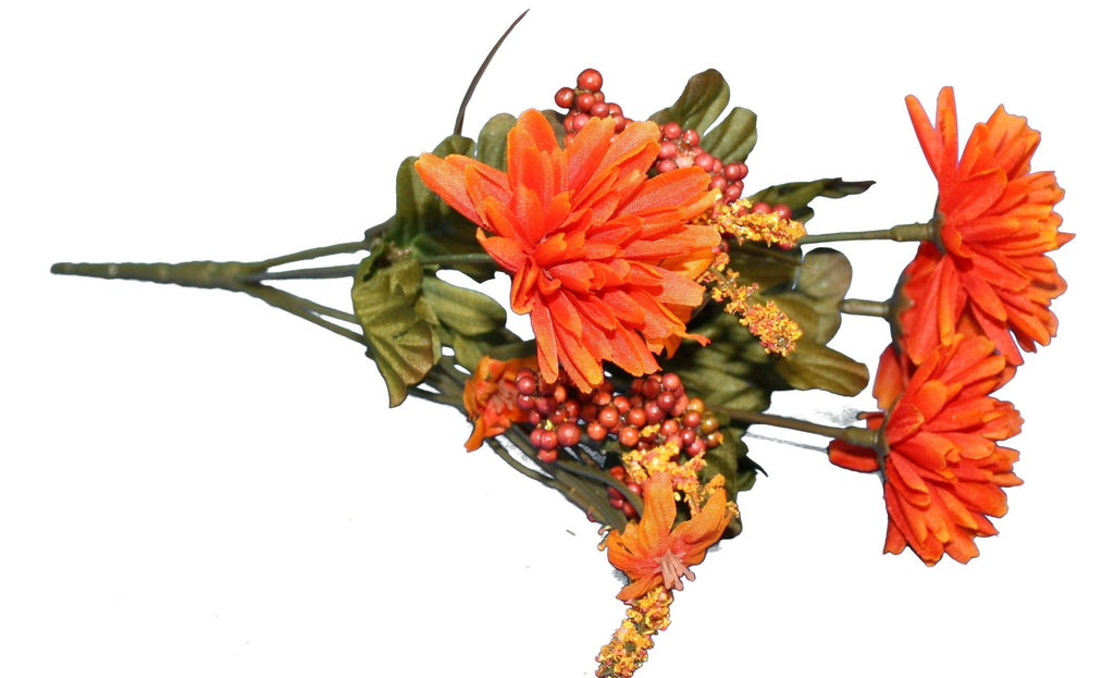 12.5 In. Mixed Fall Bush X 6 - Red
