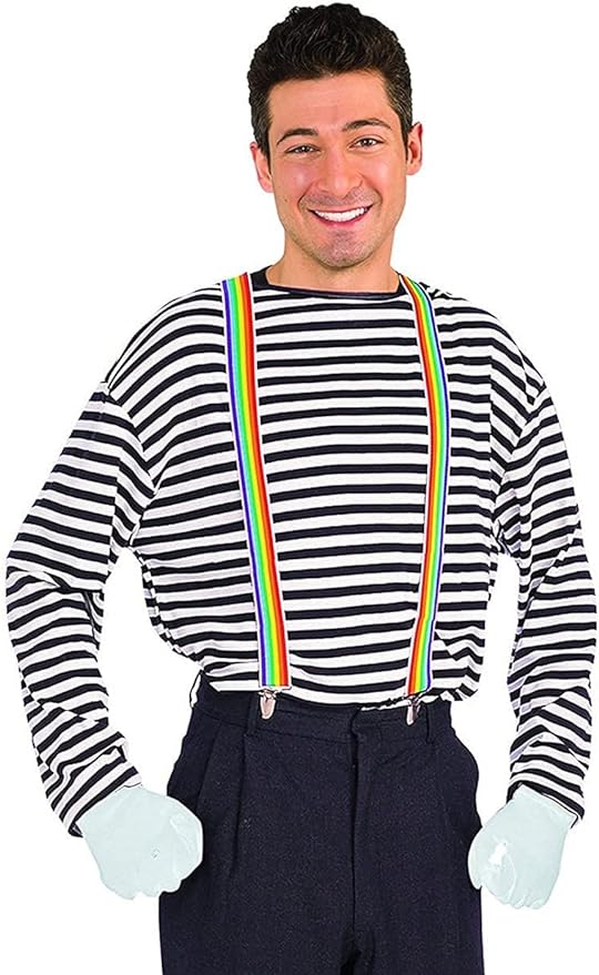 Unisex Rainbow Suspenders, One Size