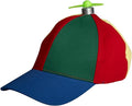 Rainbow Propeller Nerd Halloween Cosplay Costume Adjustable Hat