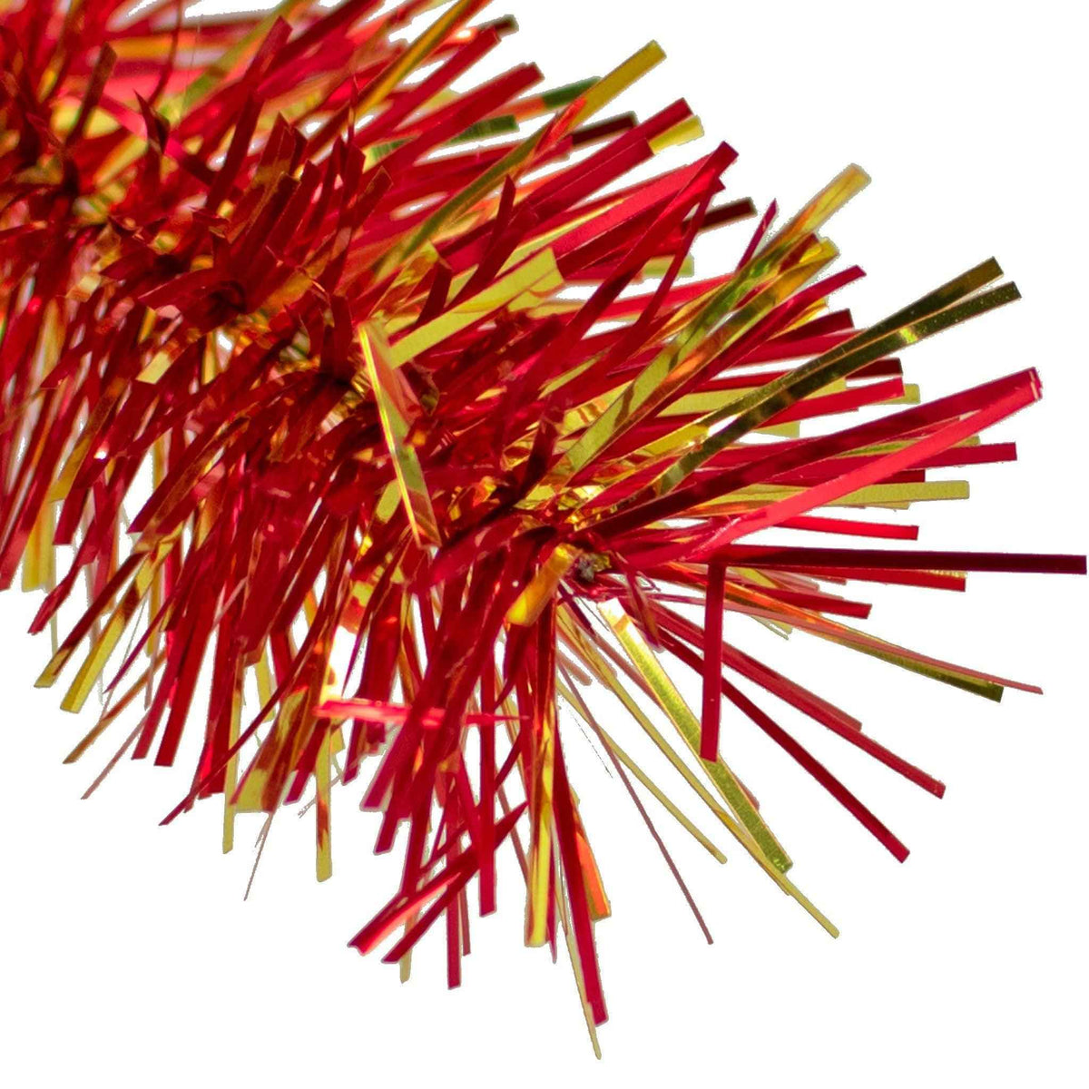 Red & Gold Tinsel Garland