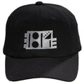 Retro 1980s Black Embroidered Snapback Adjustable Hat
