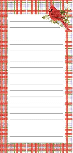 Cardinal Birdhouse Mini List Pad