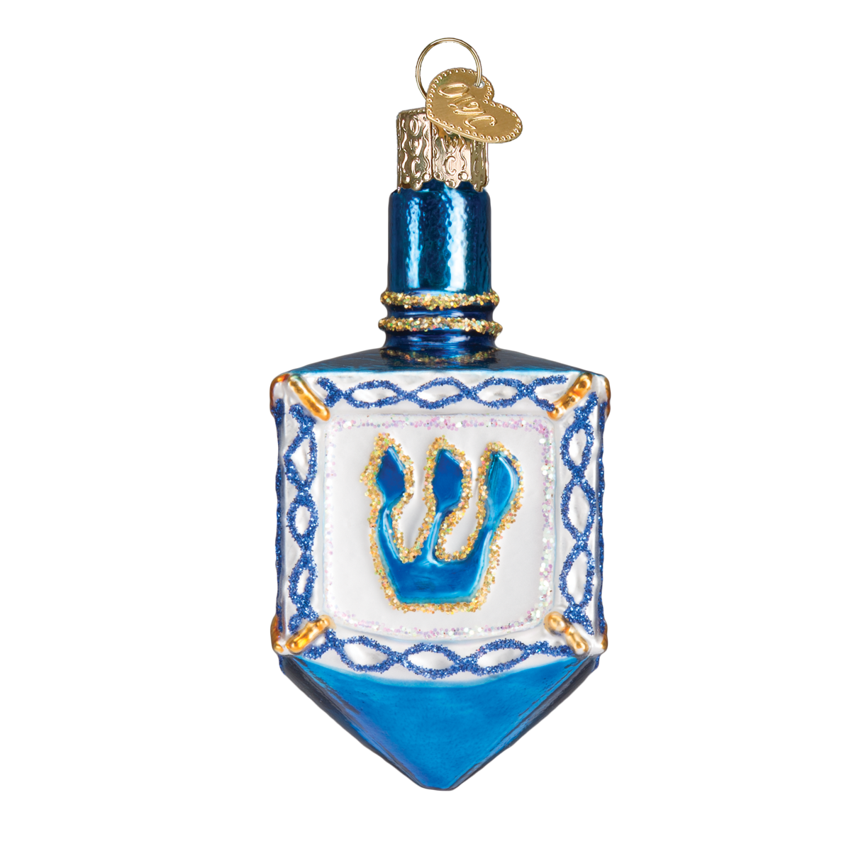Dreidel Glass Ornament