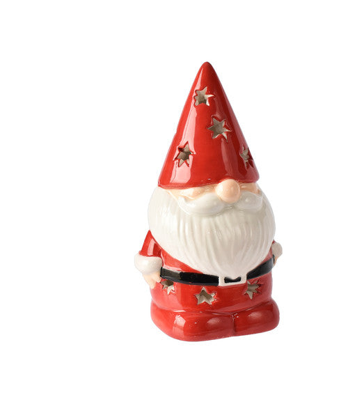 LED Light Up Mini Ceramic Gnome