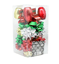 Holiday Ribbon And Bow Kit - Red/Green/Silver/Gold