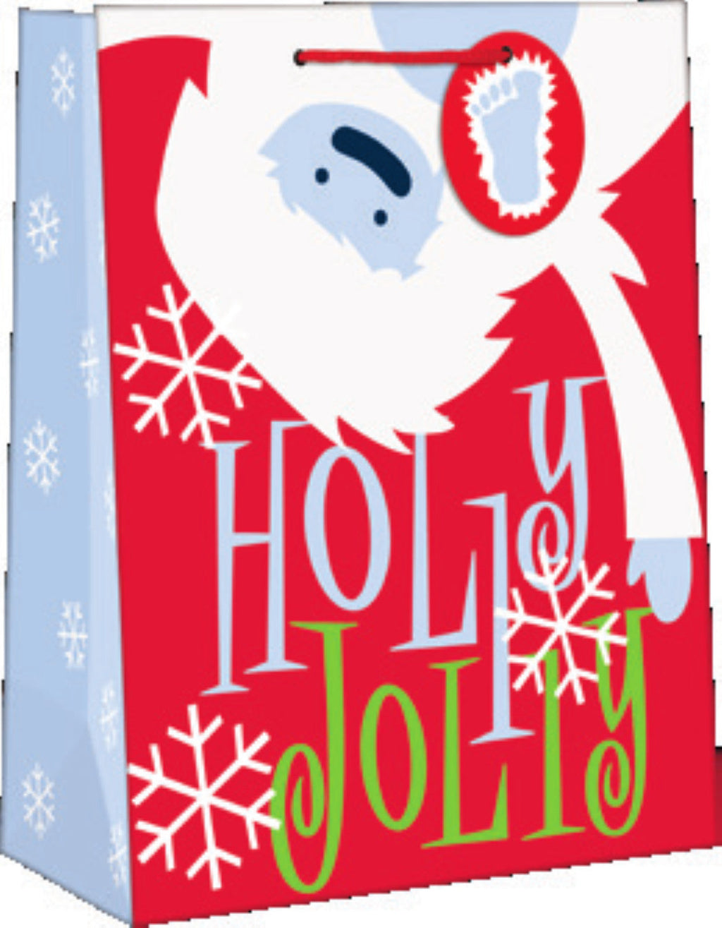 Medium Sized Juvenile Giftbag - Holly Jolly