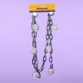Chain Garland With Glitter Skulls